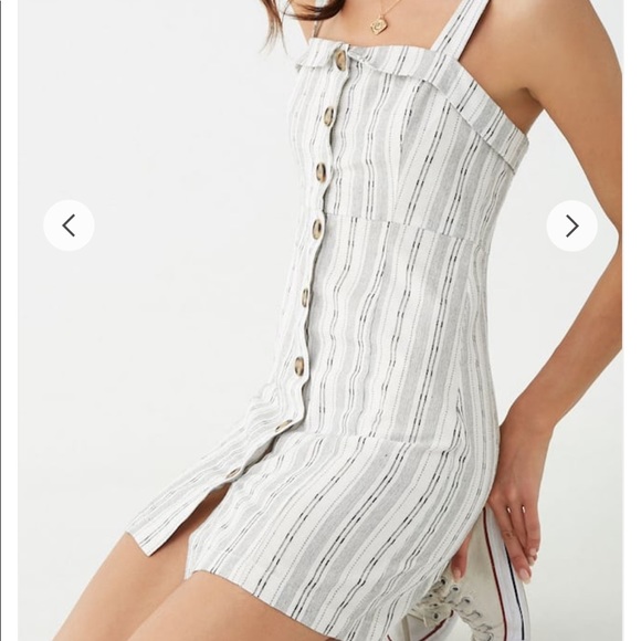 Pinstriped Mini Dress💫 - Picture 2 of 5